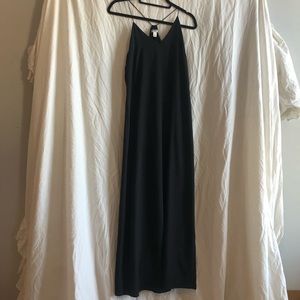 Black maxi dress